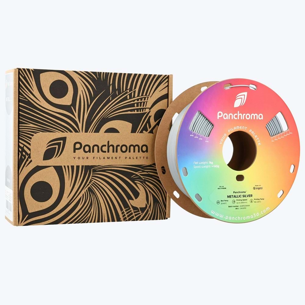 Panchroma PLA Filament Metalik Gümüş