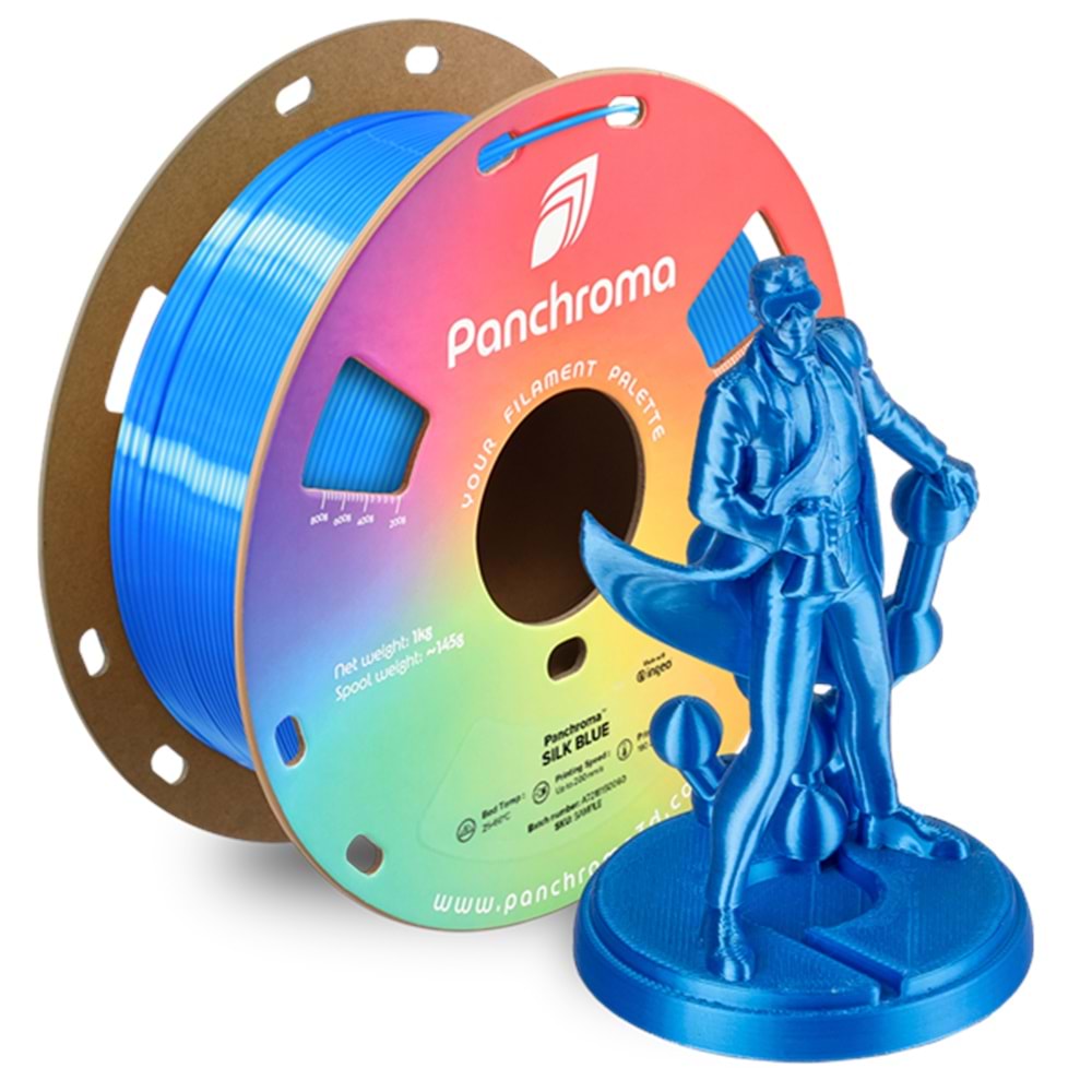 Panchroma Silk PLA Filament Mavi
