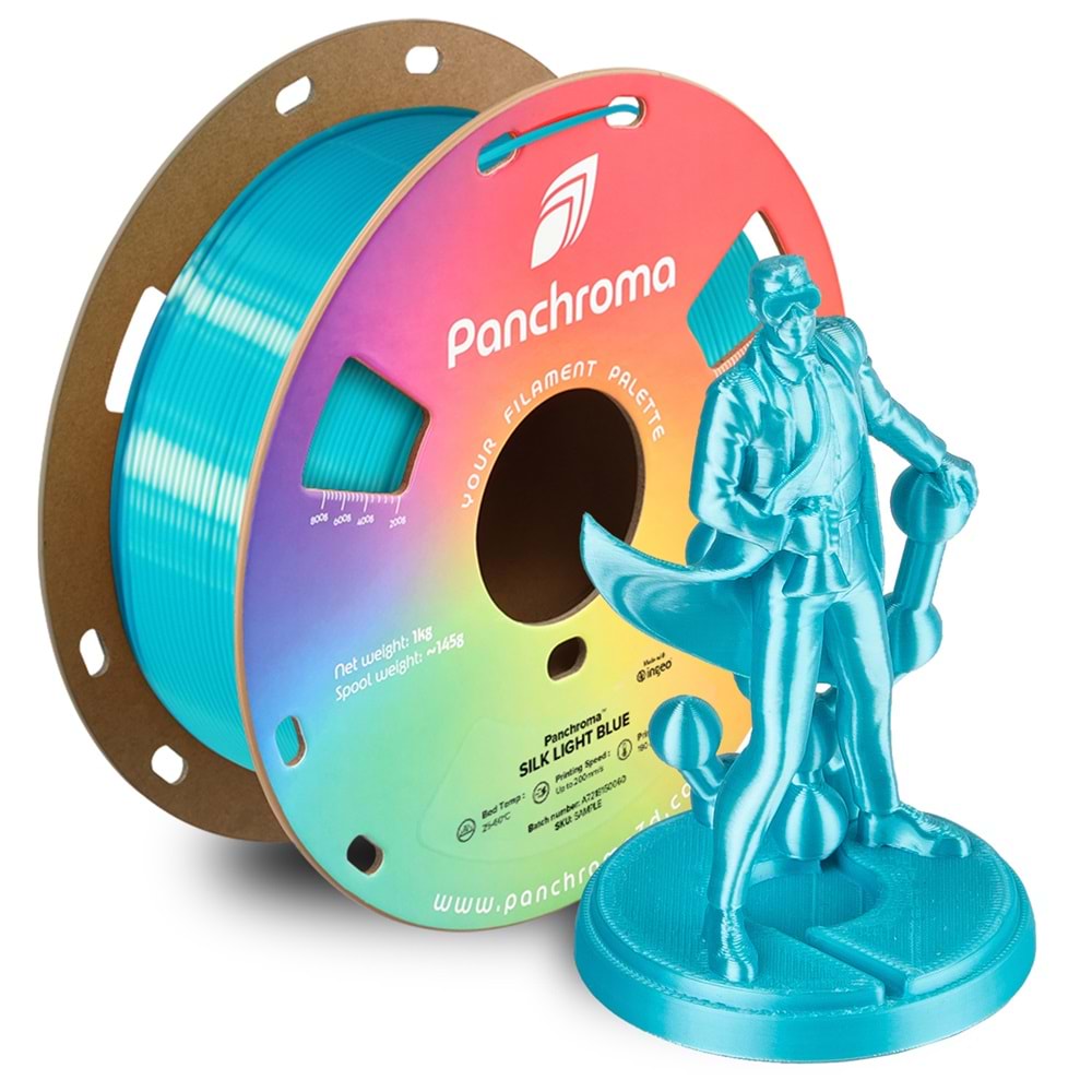 Panchroma Silk PLA Filament Açık Mavi