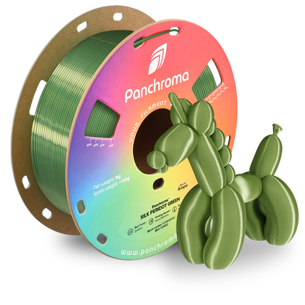 Panchroma Silk PLA Filament Peridot Yeşil