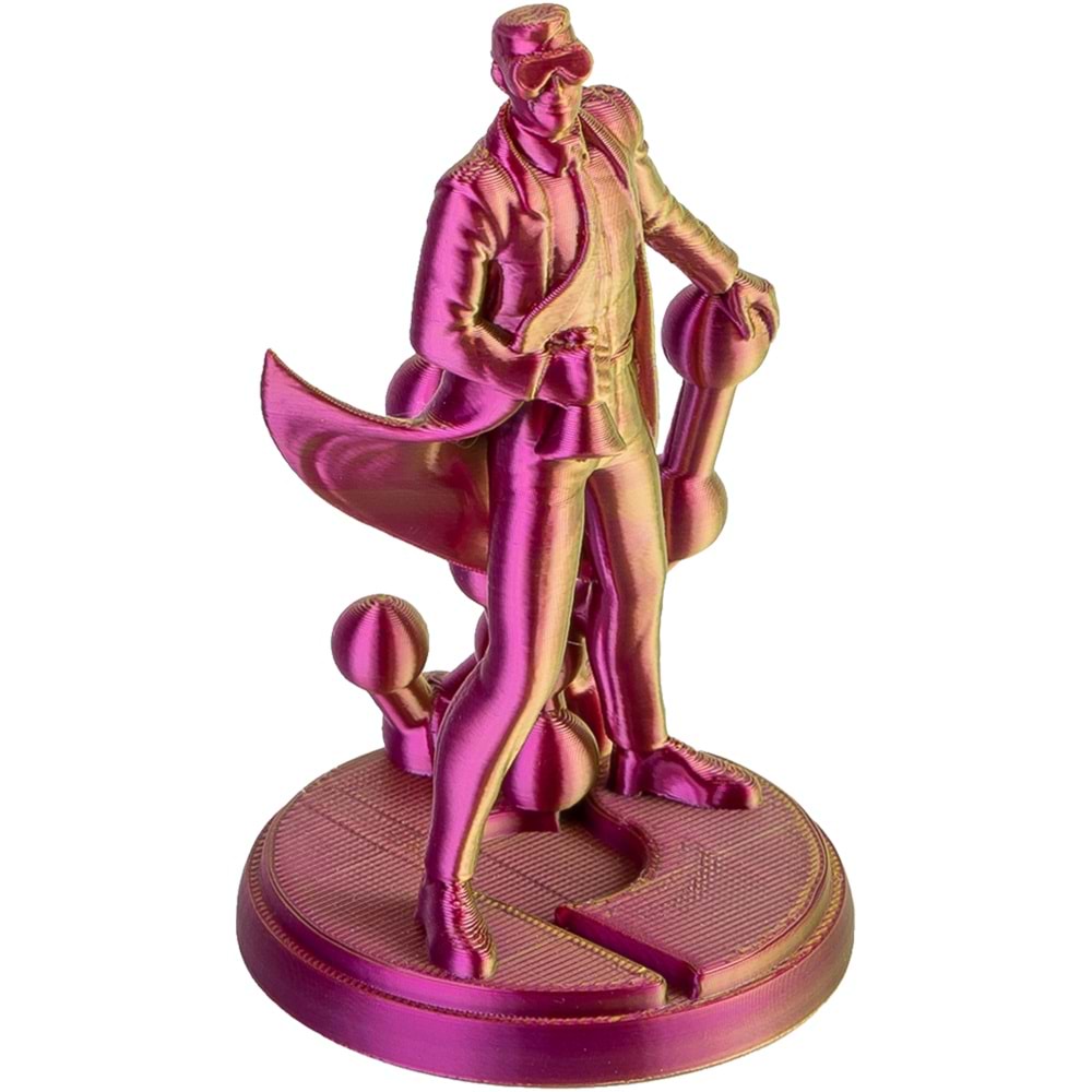 Panchroma Dual Silk Aubergine PLA Filament | Lime - Macenta