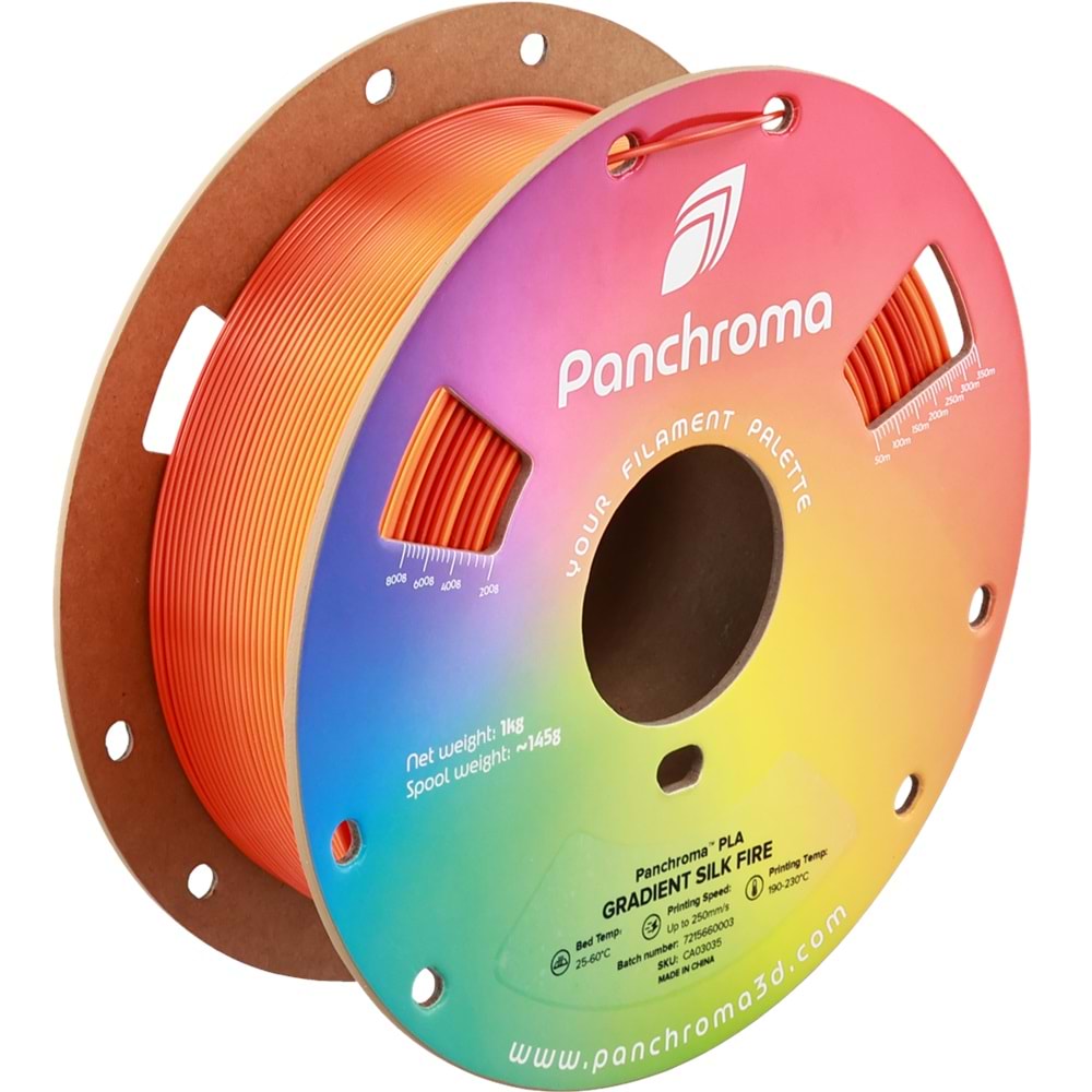 Panchroma Gradient Silk Ateş PLA Filament