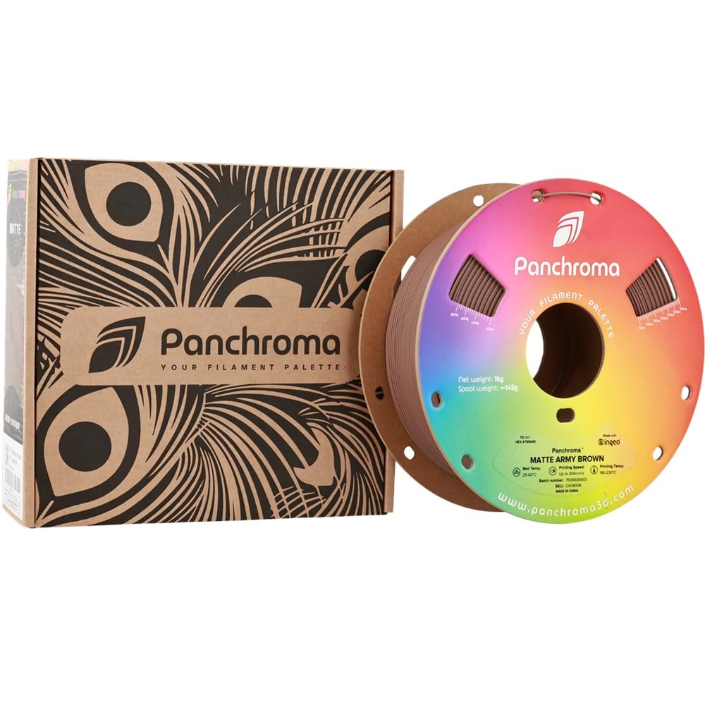 Panchroma PLA Filament Mat Askeri Kahverengi