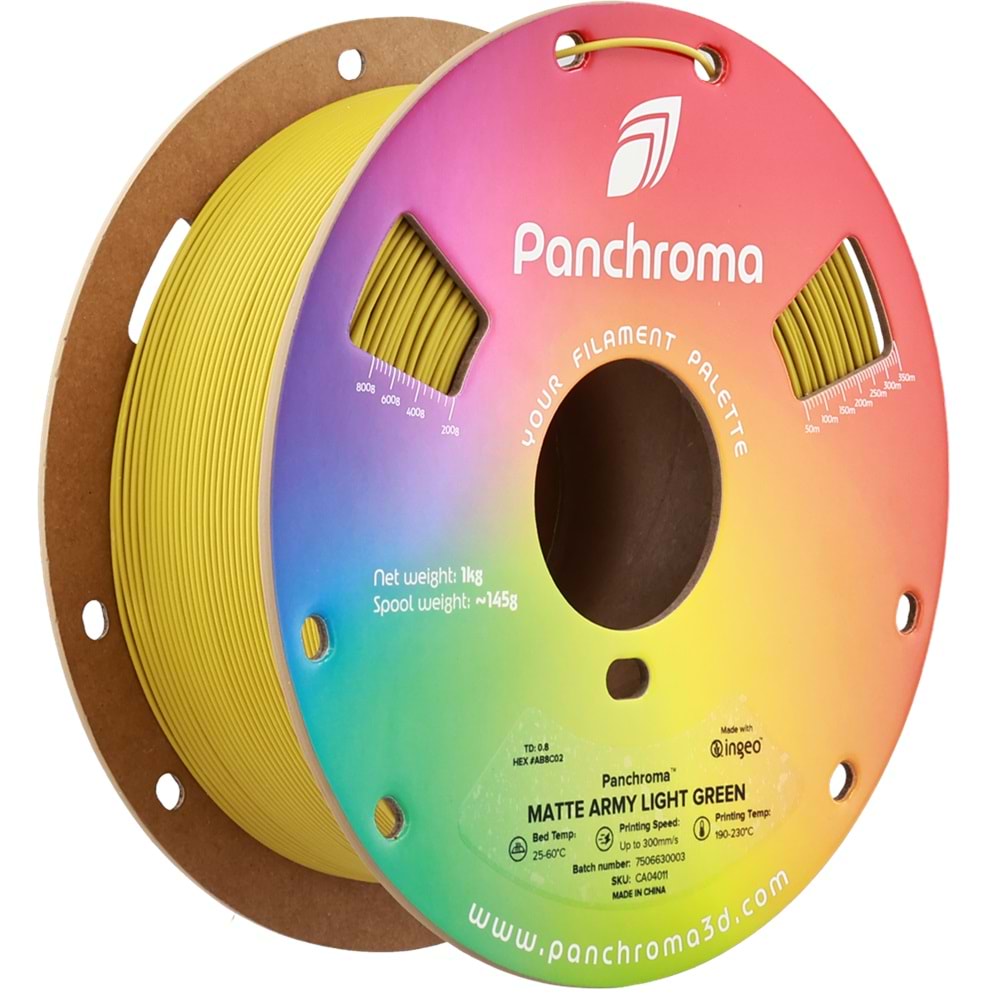 Panchroma PLA Filament Mat Askeri Açık Yeşil