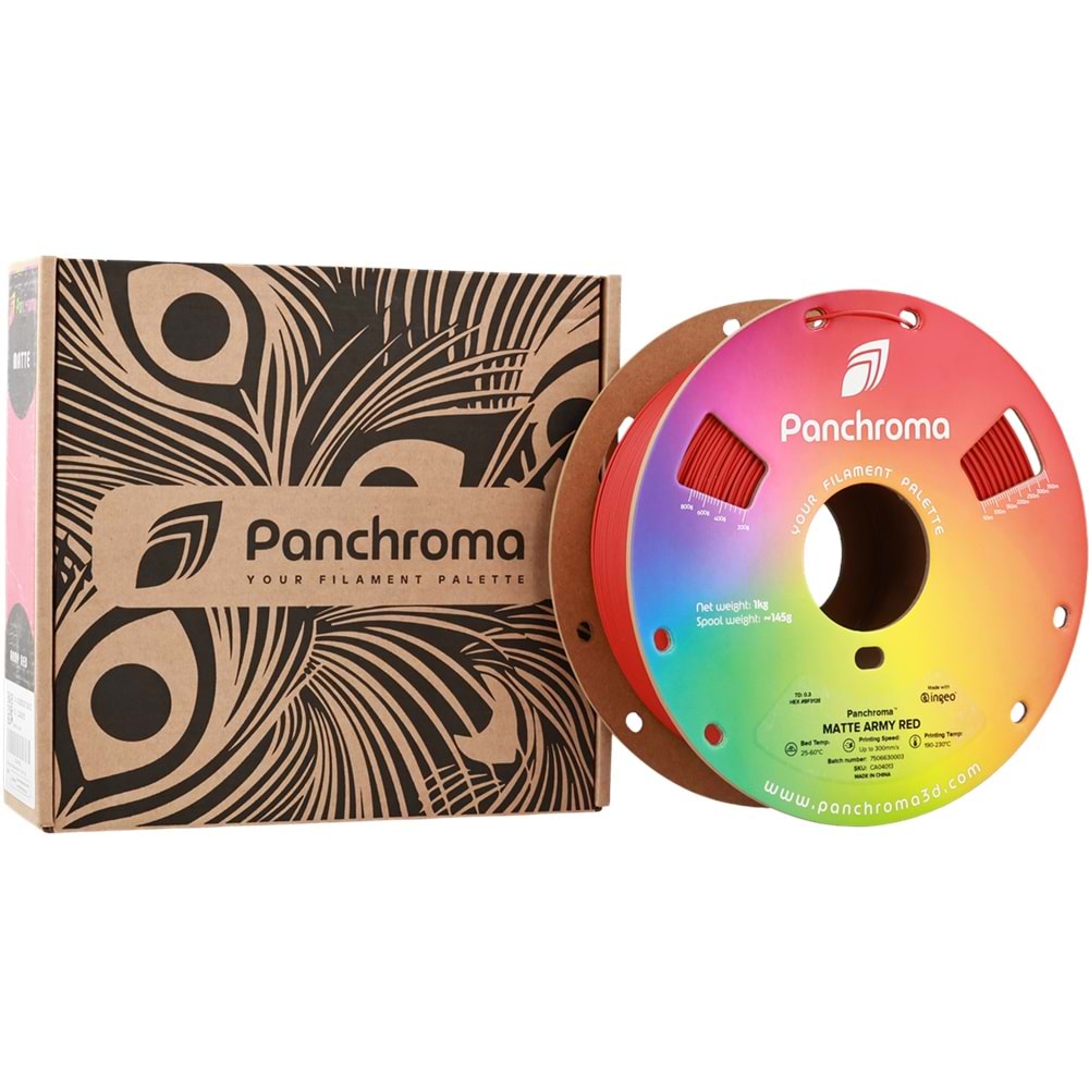 Panchroma PLA Filament Mat Askeri Kırmızı