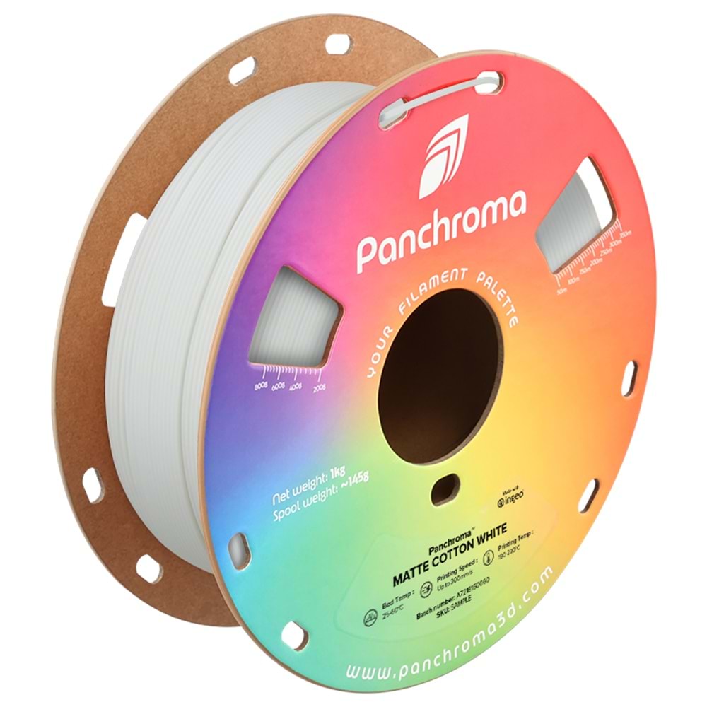 Panchroma PLA Filament Mat Pamuk Beyaz