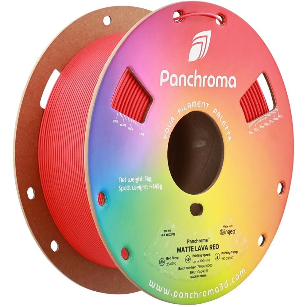 Panchroma PLA Filament Mat Lav Kırmızı