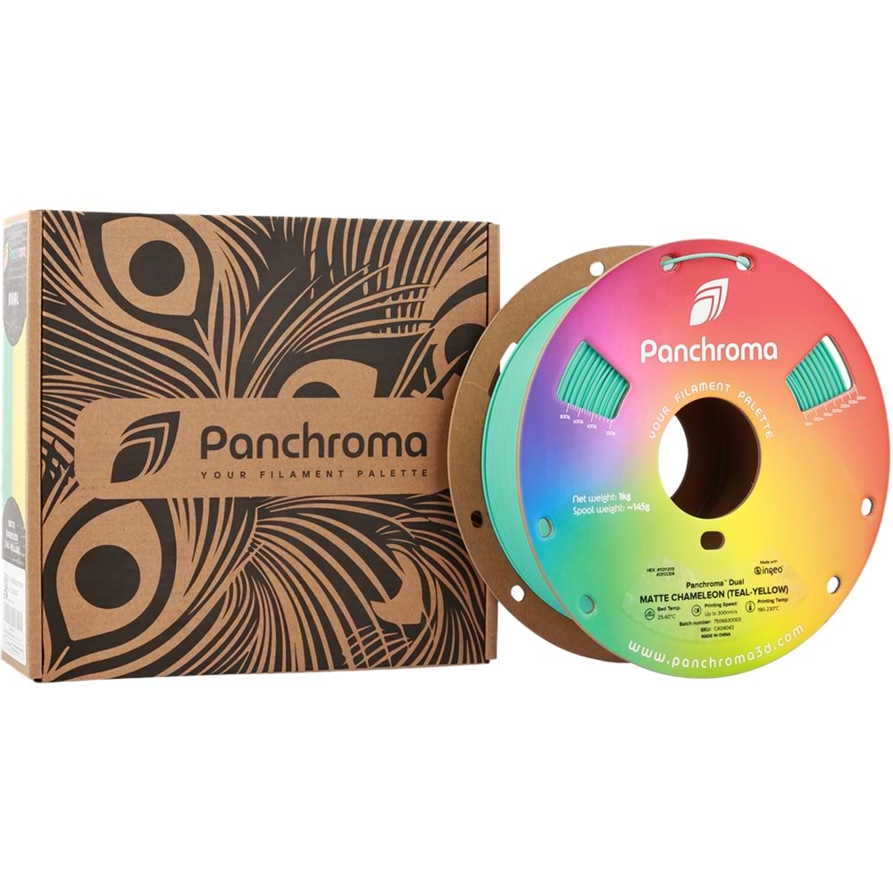 Panchroma PLA Dual Filament Mat Bukalemun (Camgöbeği - Sarı)