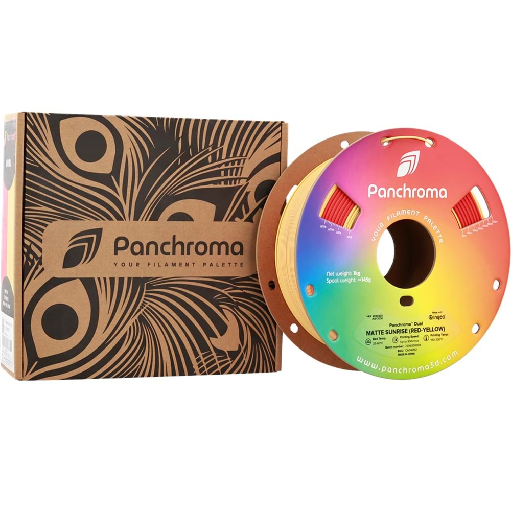 Panchroma PLA Dual Filament Mat Gündoğumu (Kırmızı - Sarı)