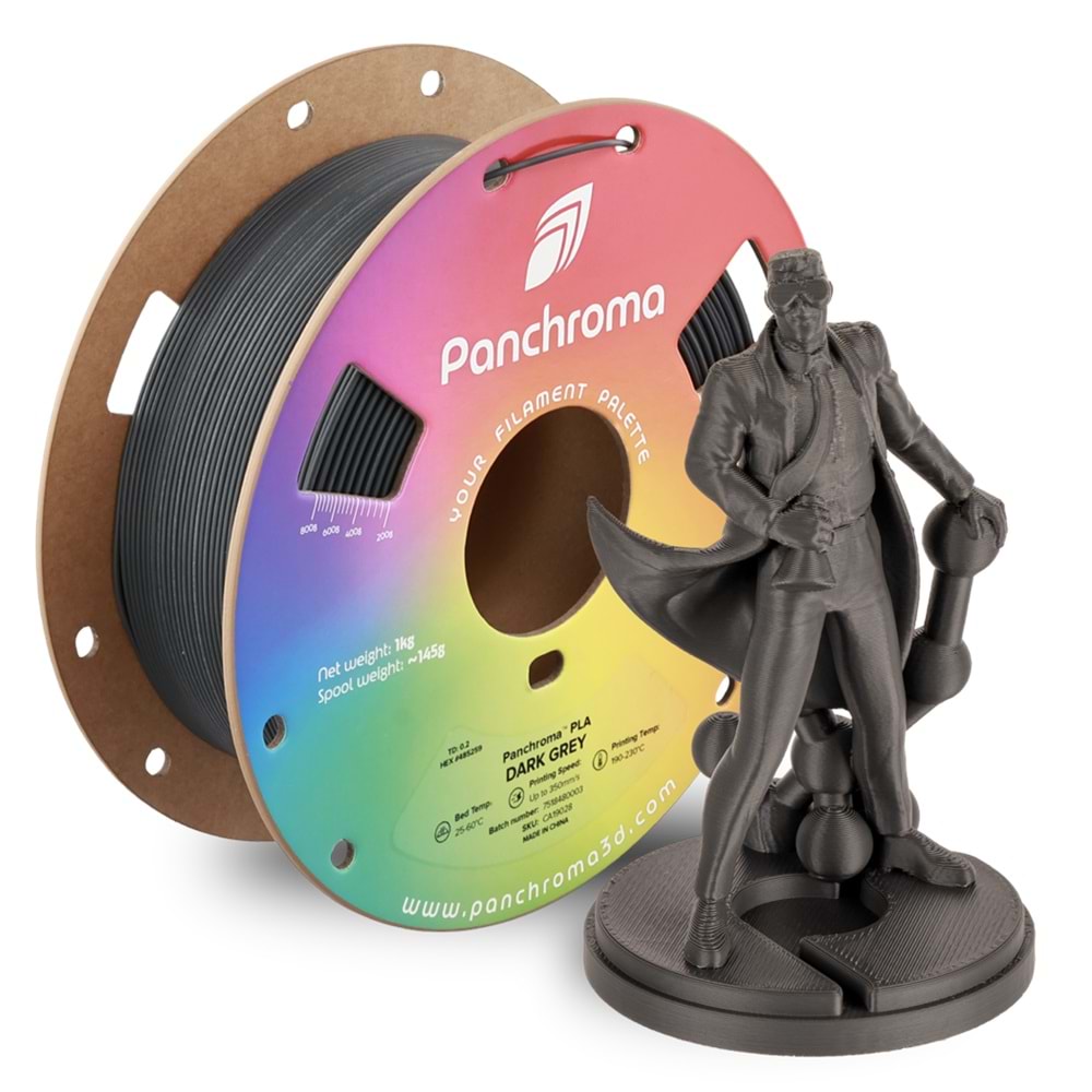 Panchroma PLA Filament Koyu Gri