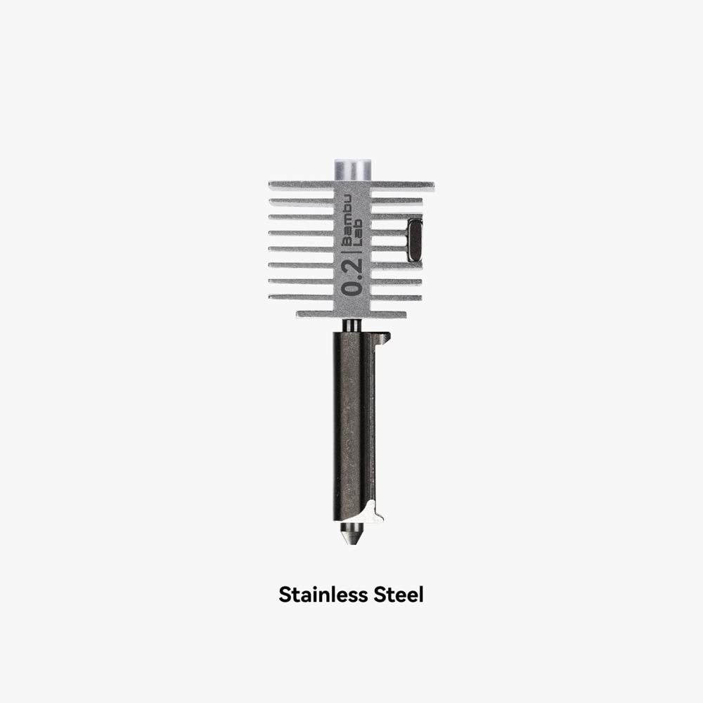 Bambu Lab A1 0.2mm Paslanmaz Çelik Hotend Nozzle Seti