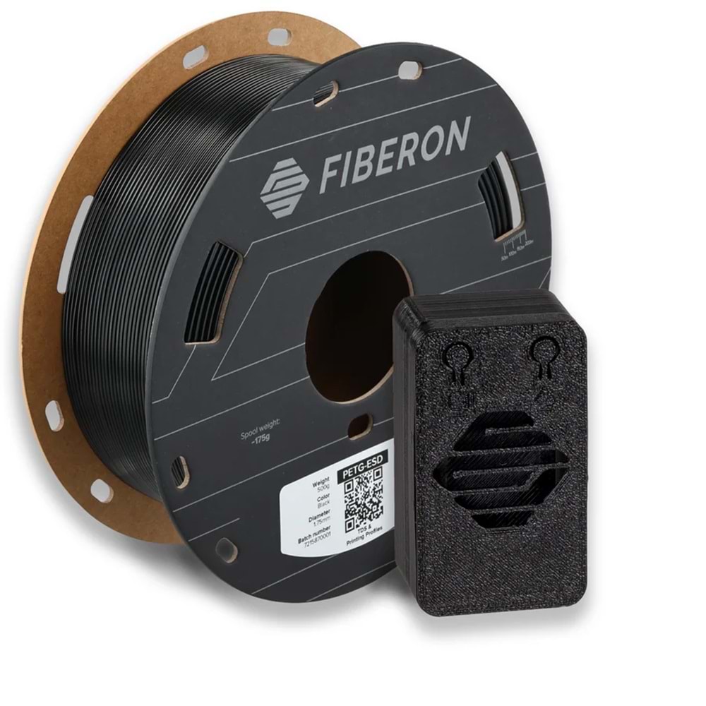 Fiberon PETG-ESD Siyah Filament