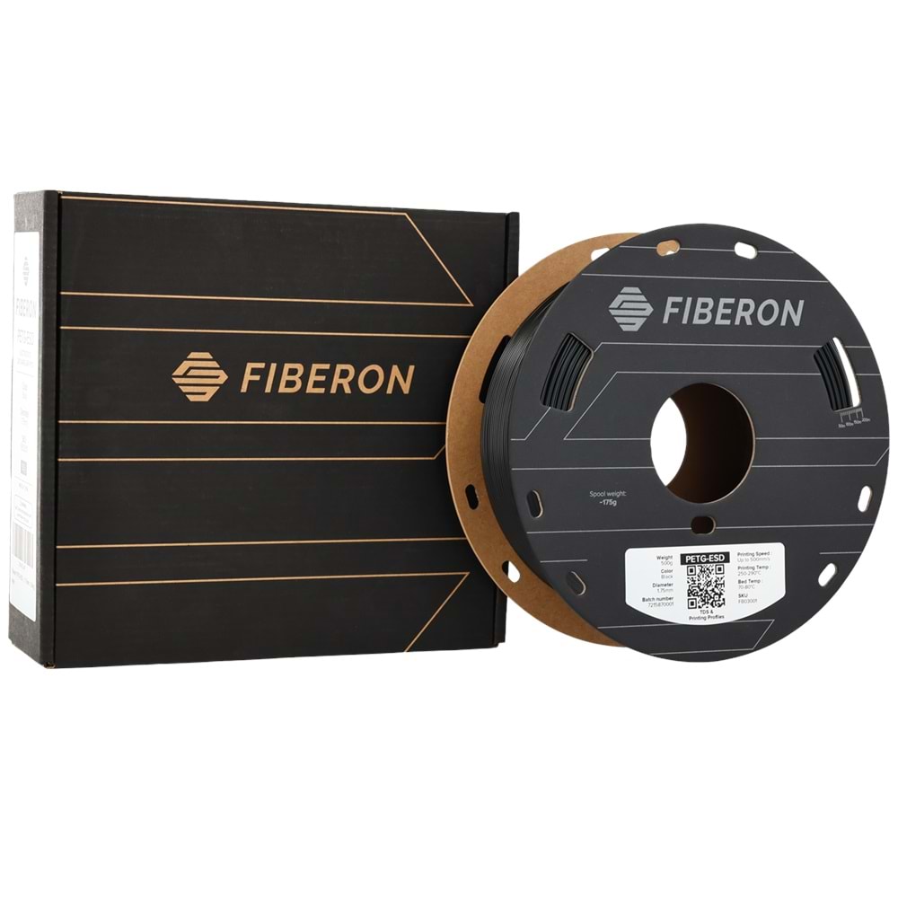 Fiberon PETG-ESD Siyah Filament