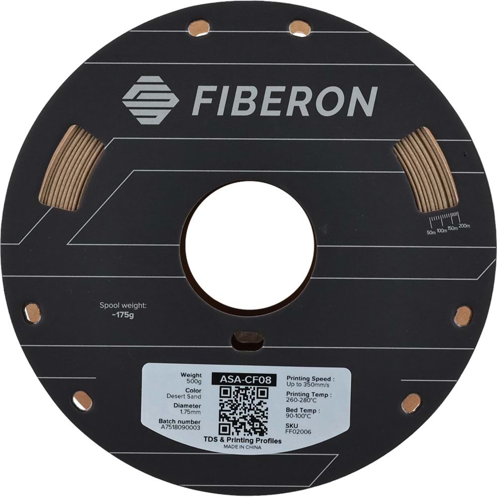 Fiberon ASA-CF08 Çöl Kumu Filament | UV Dayanımlı Karbon Fiber