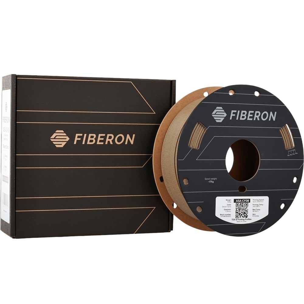 Fiberon ASA-CF08 Çöl Kumu Filament | UV Dayanımlı Karbon Fiber