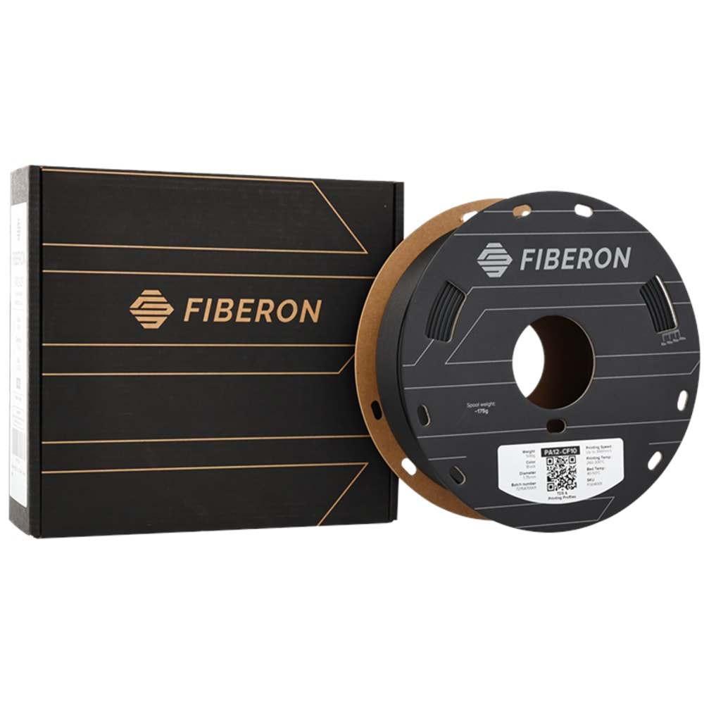 Fiberon PA12-CF10 Siyah Filament