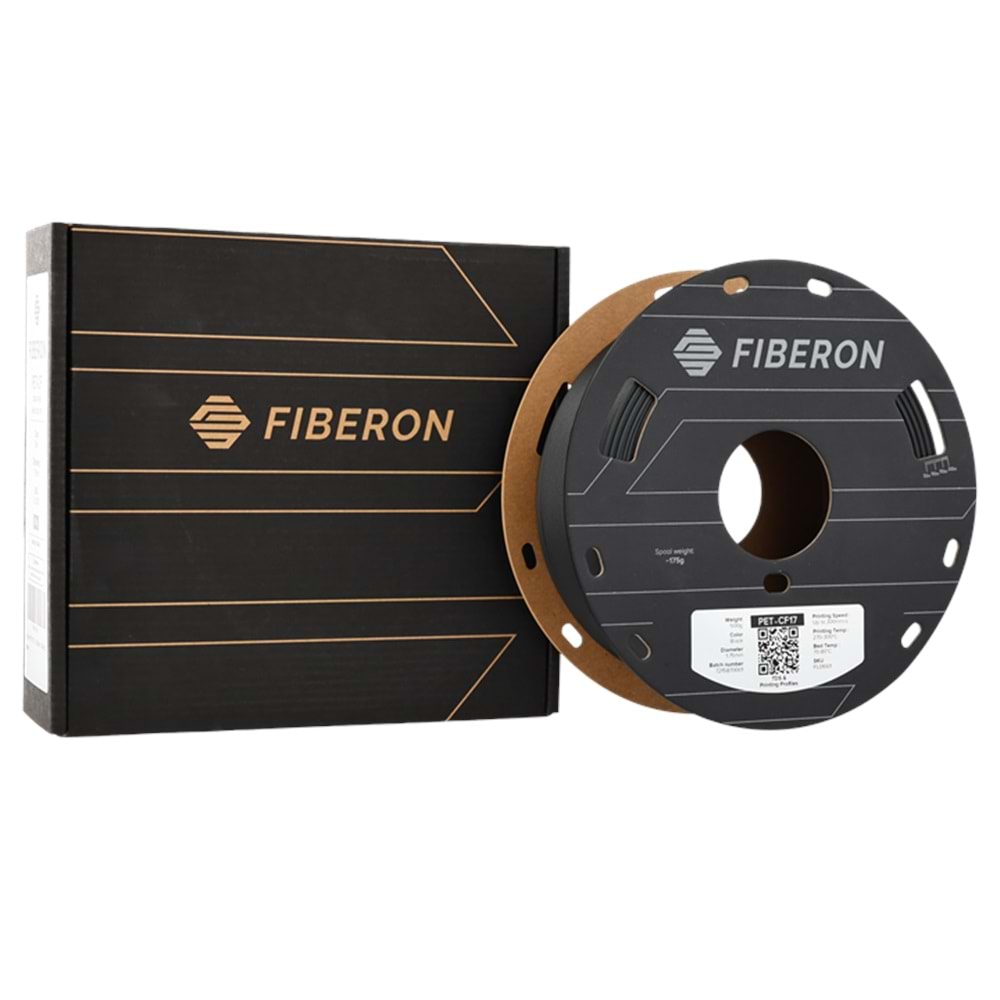 Fiberon PET-CF17 Siyah Filament