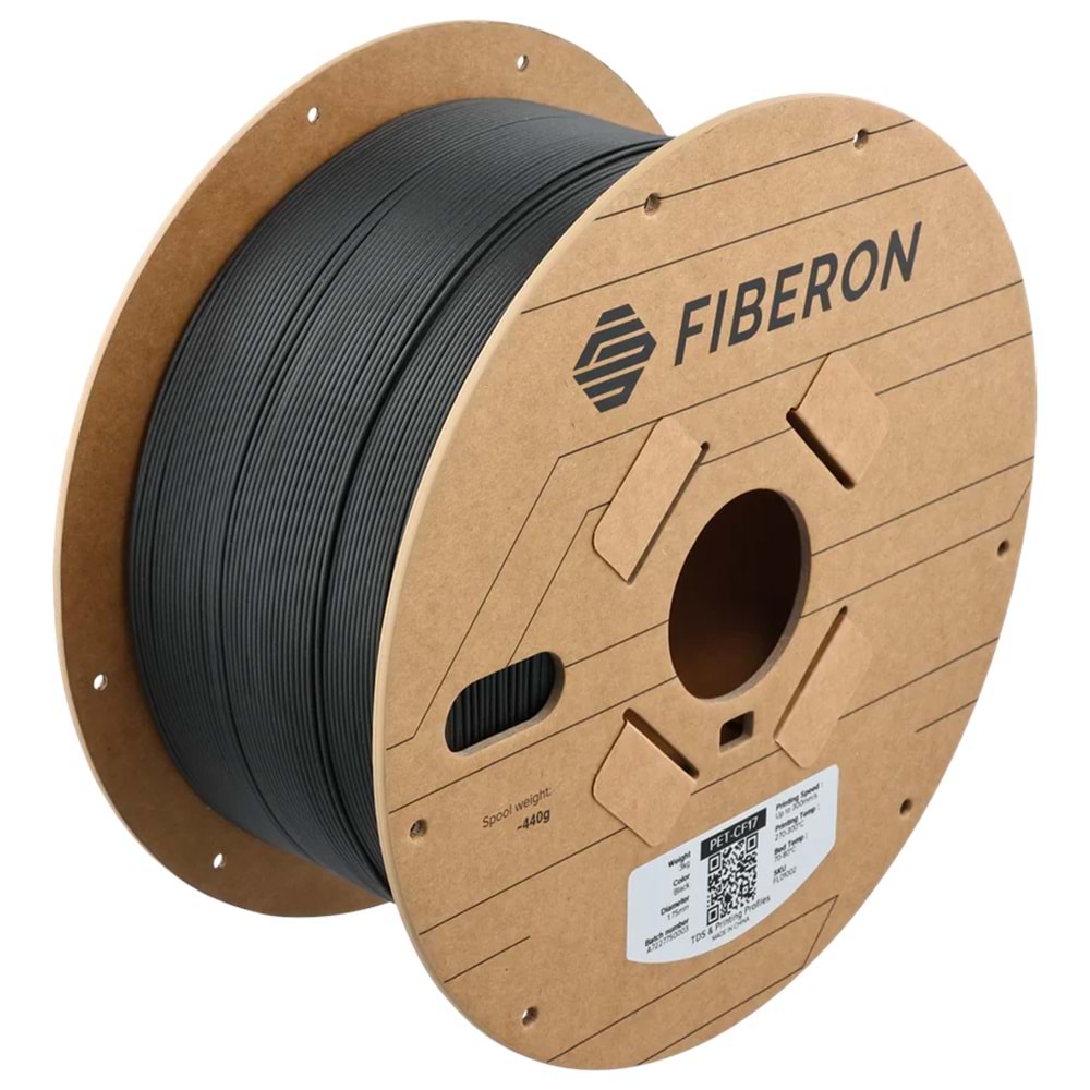 Fiberon PET-CF17 Siyah Filament 3 KG