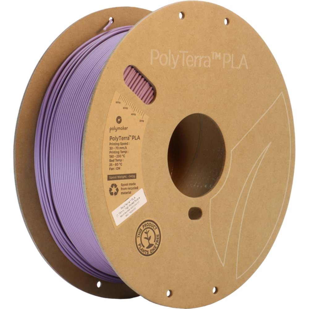 PolyTerra PLA Filament Yumuşak Mor - 1 kg 1.75mm