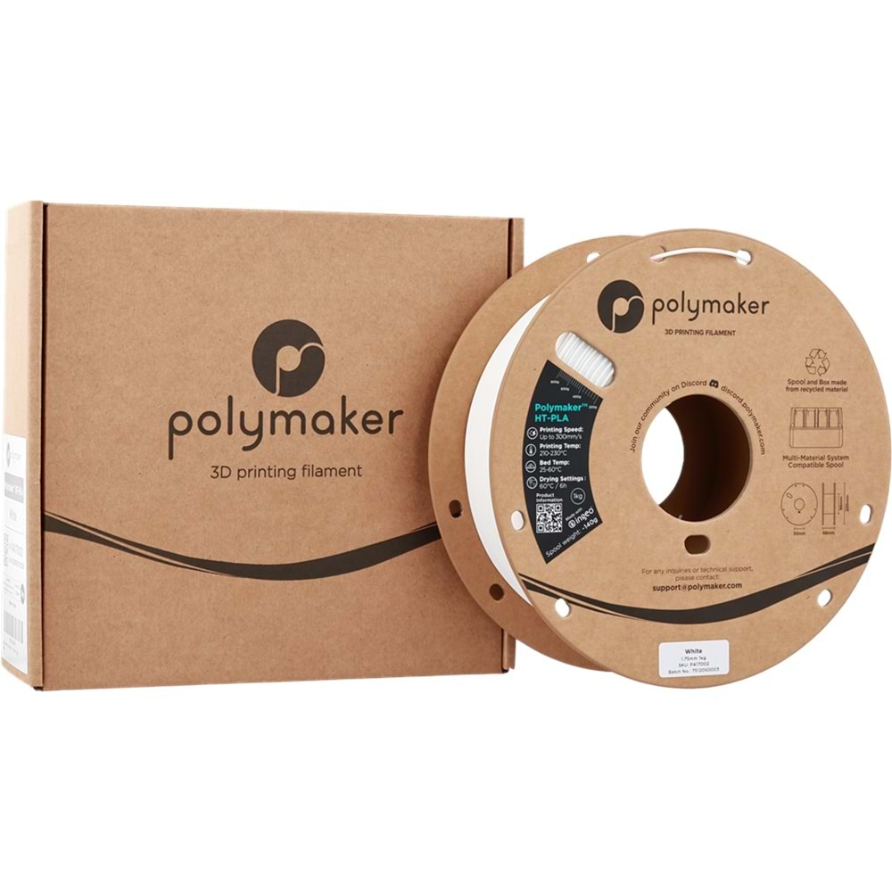 Polymaker HT-PLA Filament Beyaz