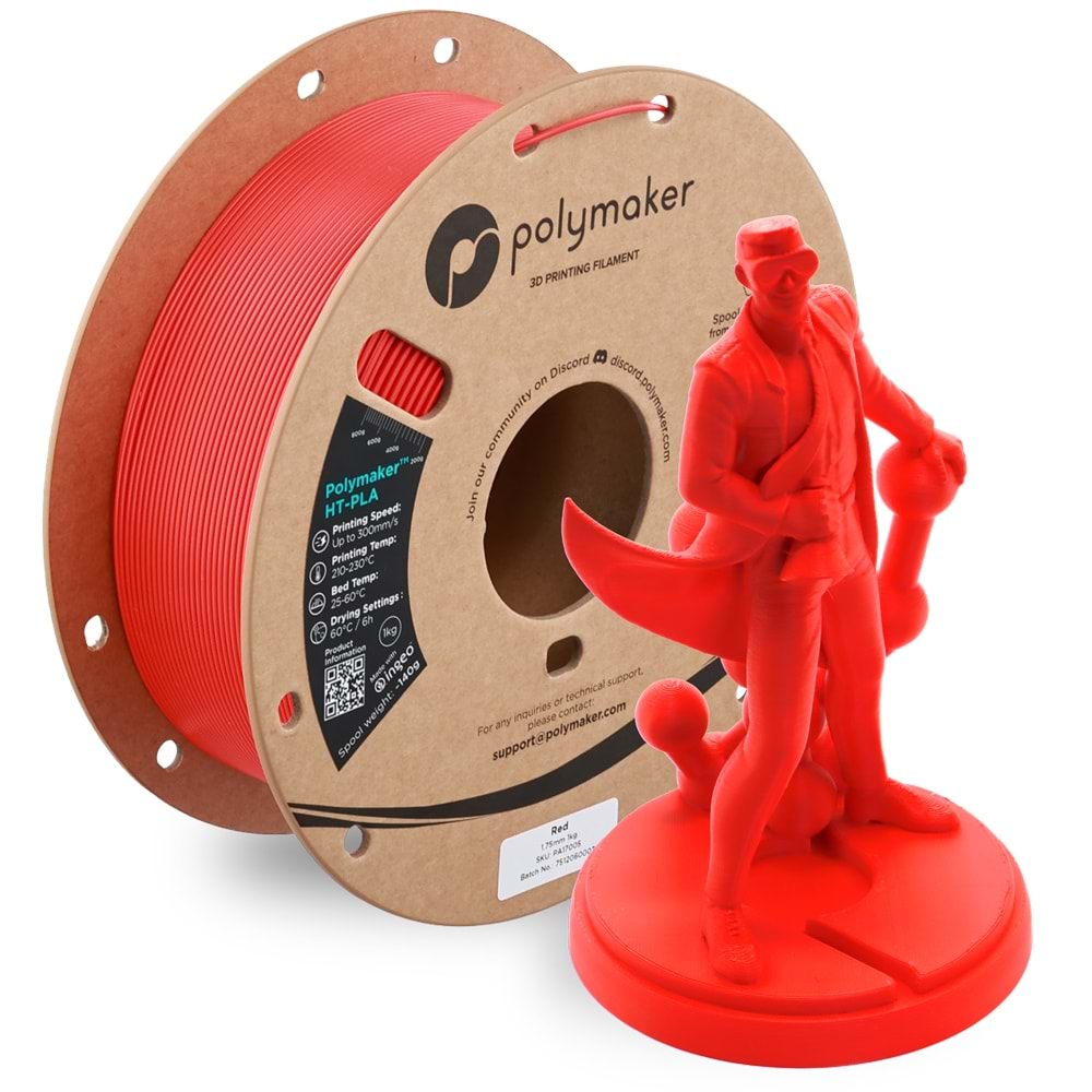 Polymaker HT-PLA Filament Kırmızı