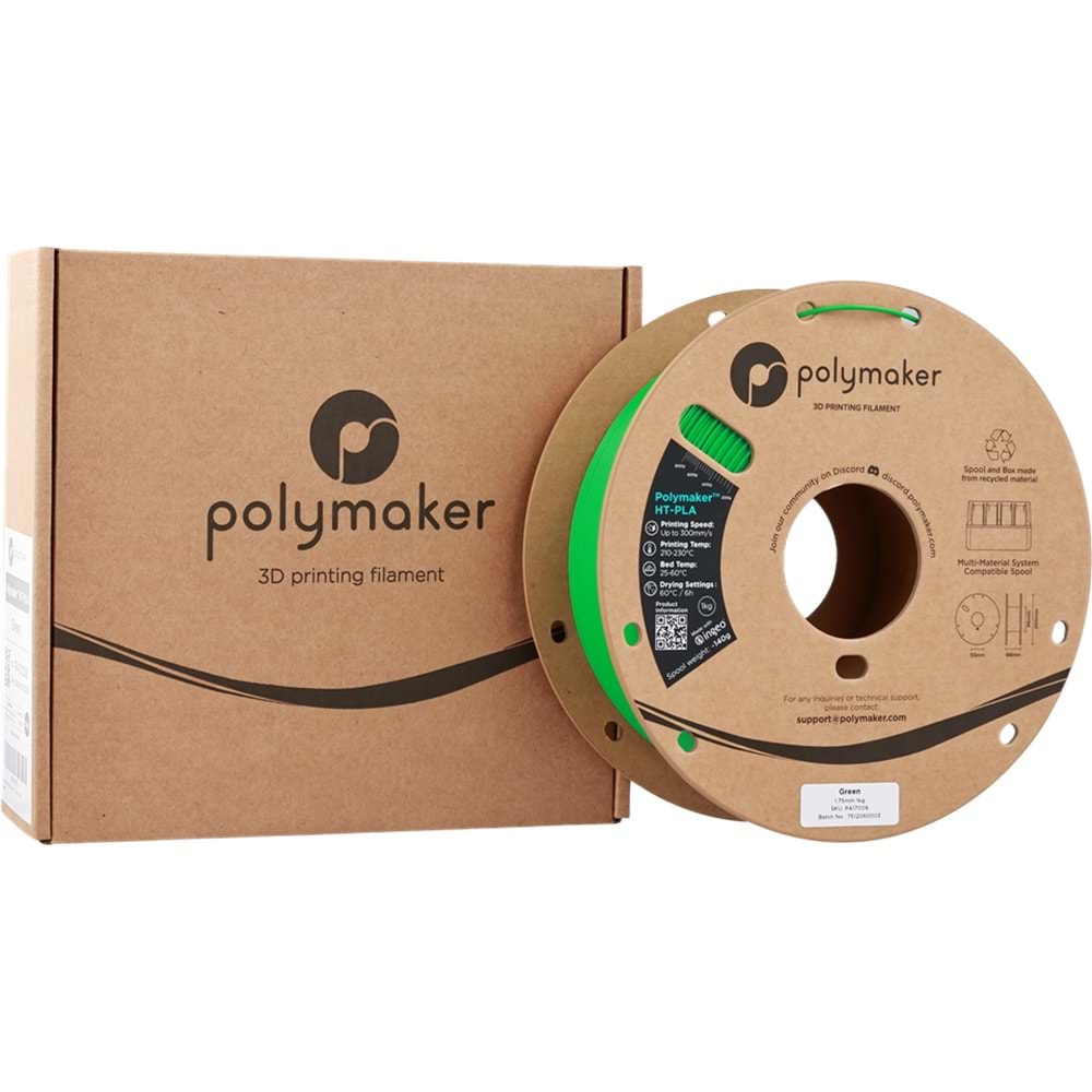 Polymaker HT-PLA Filament Yeşil