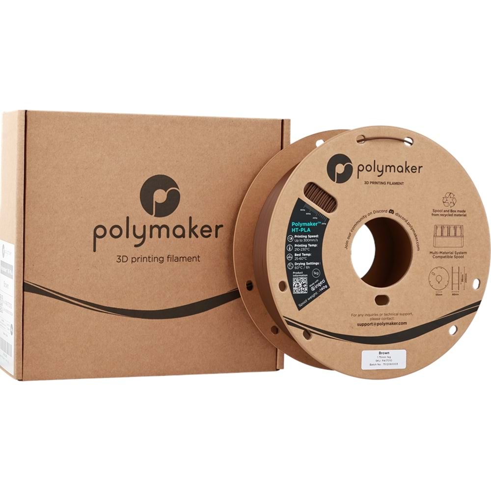 Polymaker HT-PLA Filament Kahverengi