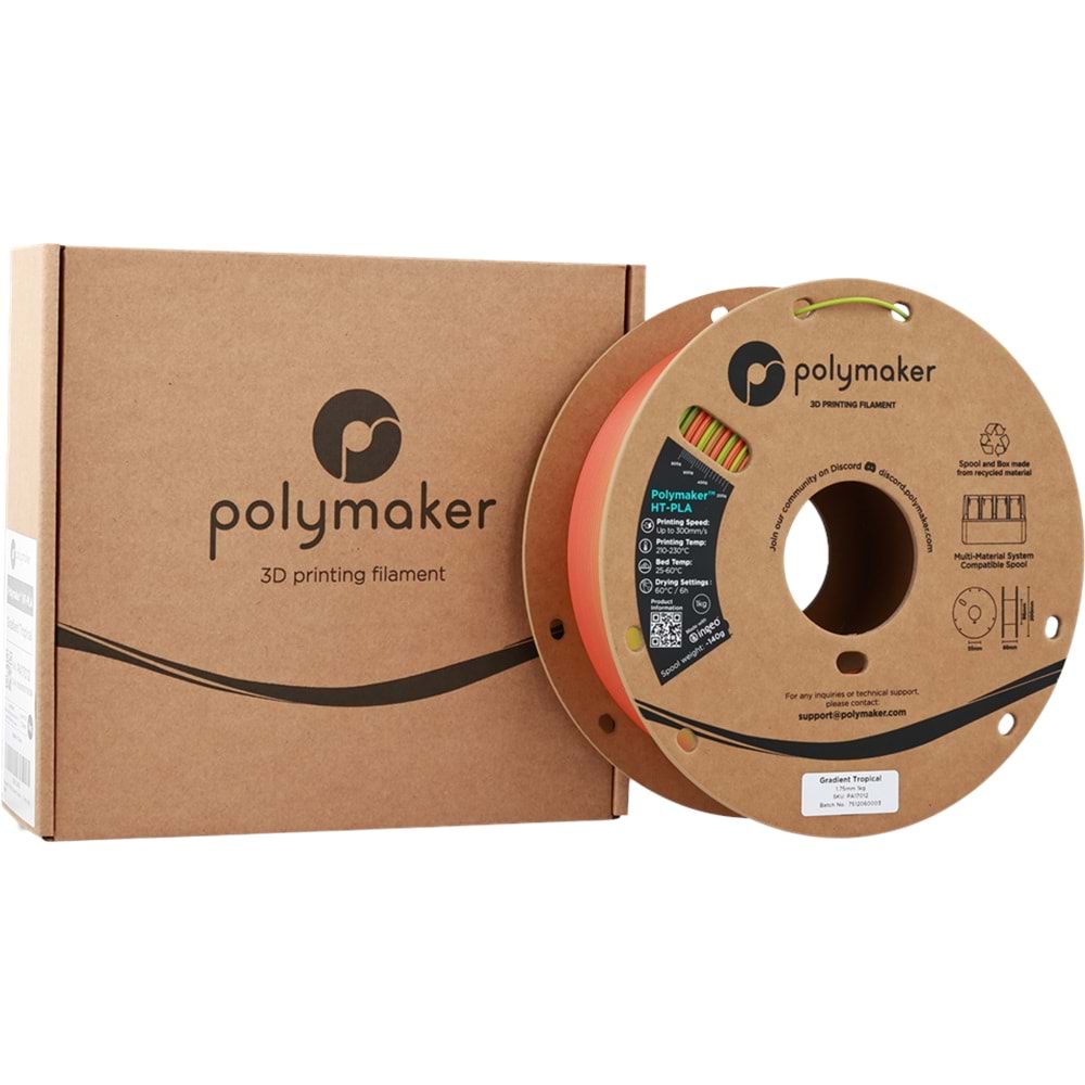 Polymaker HT-PLA Filament Gradient Tropikal