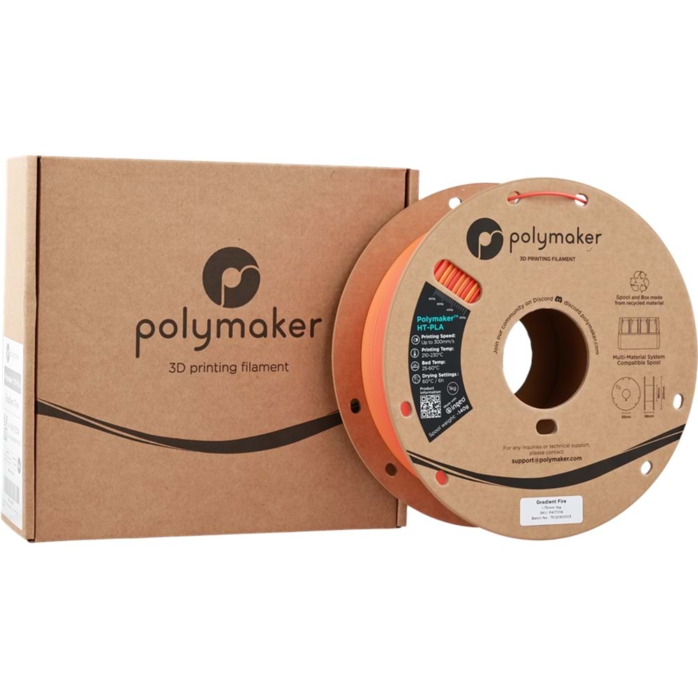 Polymaker HT-PLA Gradient Filament Ateş