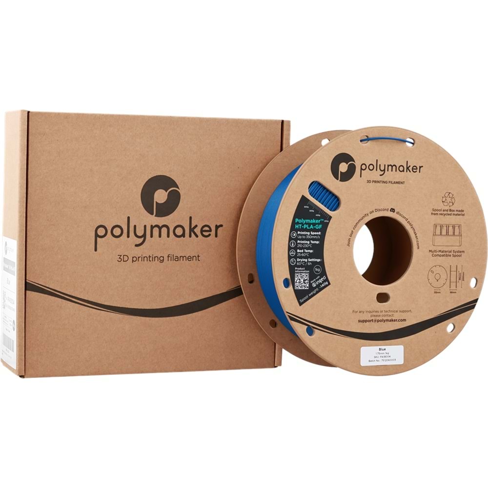 Polymaker HT-PLA-GF Filament Mavi