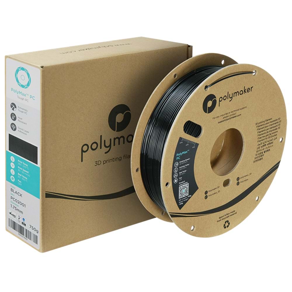PolyMax Sert PC Filament Siyah
