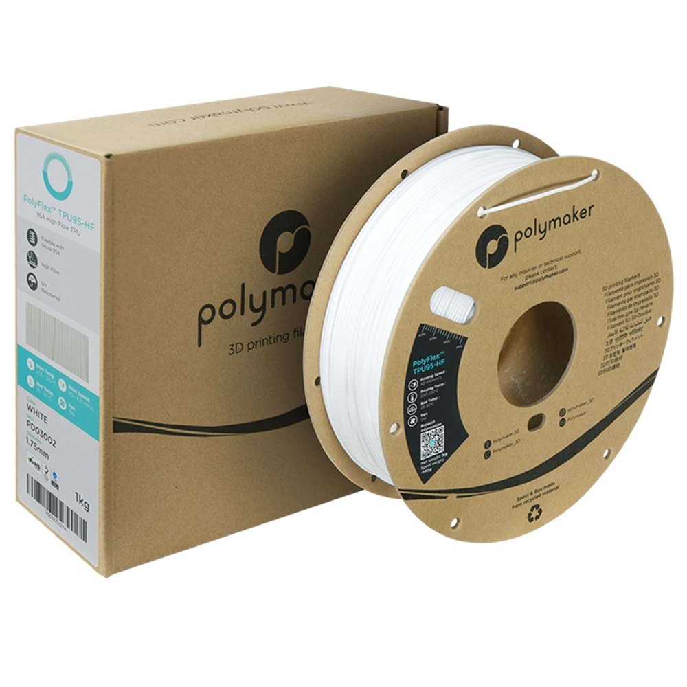PolyFlex TPU95-HF Filament Beyaz