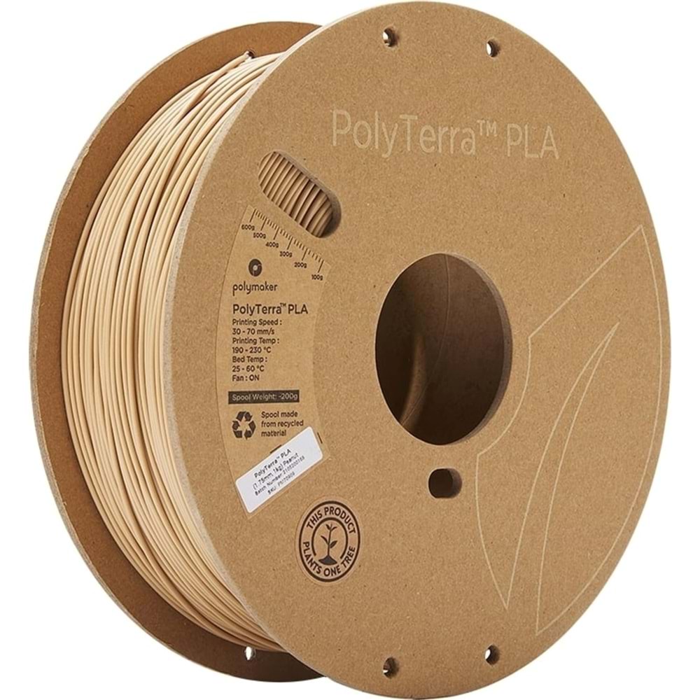 PolyTerra PLA Filament Yer Fıstığı - 1 kg 1.75mm
