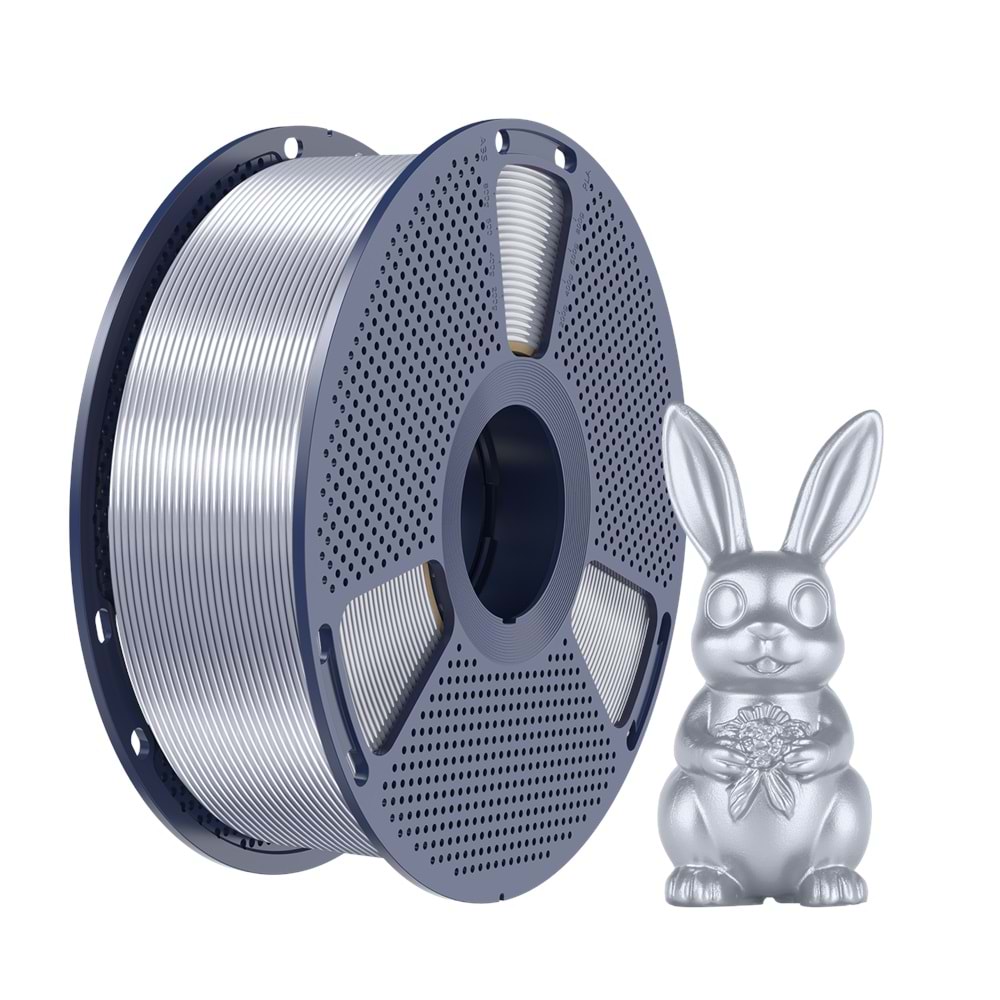 Sunlu Silk PLA+ Filament Gümüş - 1kg 1.75mm