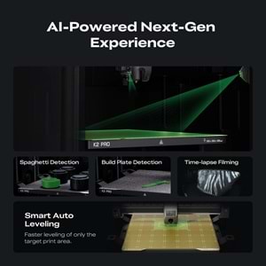 Creality K2 Pro Combo 3D Yazıcı - Stoktan Teslim