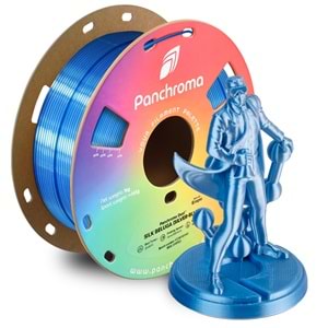 Panchroma Dual Silk Beluga PLA Filament | Gümüş – Mavi