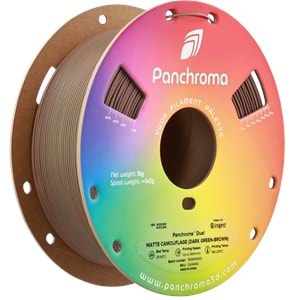 Panchroma PLA Dual Filament Mat Kamuflaj (Koyu Yeşil - Kahverengi)
