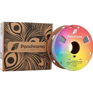 Panchroma PLA Dual Filament Mat Flu Mor (Gri - Mor)
