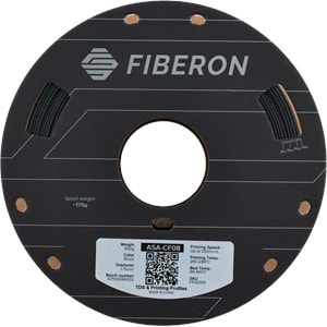 Fiberon ASA-CF08 Siyah Filament | UV Dayanımlı Karbon Fiber