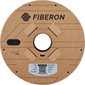 Fiberon ASA-CF08 Siyah Filament 3KG | UV Dayanımlı Karbon Fiber