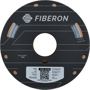 Fiberon ASA-CF08 Açık Gri Filament | UV Dayanımlı Karbon Fiber