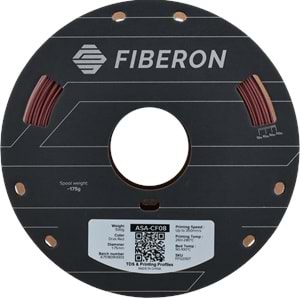 Fiberon ASA-CF08 Koyu Kırmızı Filament | UV Dayanımlı Karbon Fiber