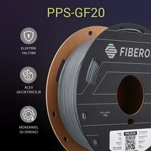 Fiberon PPS-GF20 Siyah Filament