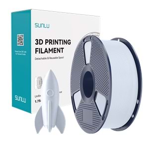 Sunlu Yüksek Hızlı PLA Filament Beyaz – 1kg 1.75mm
