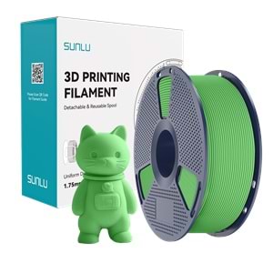 Sunlu PLA Mat Filament Yeşil - 1kg 1.75mm