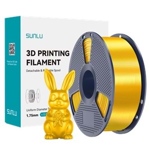 Sunlu Silk PLA+ Filament Açık Altın - 1kg 1.75mm