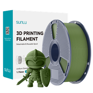 Sunlu PLA+ 2.0 Filament Zeytin Yeşili - 1kg 1.75mm