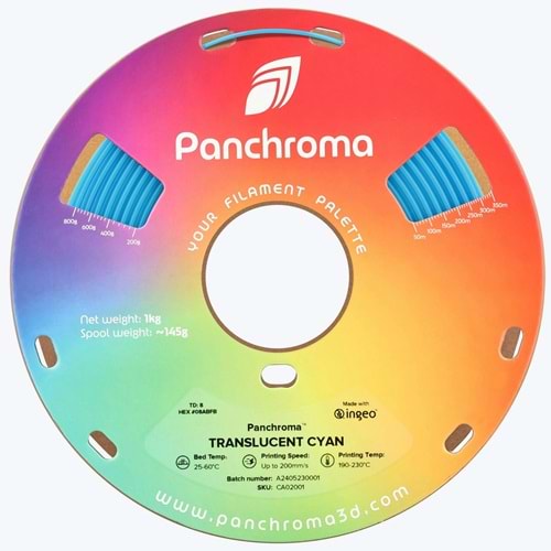 Panchroma PLA Translucent Filament Camgöbeği