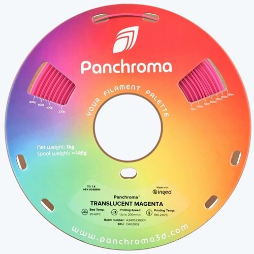 Panchroma PLA Translucent Filament Macenta