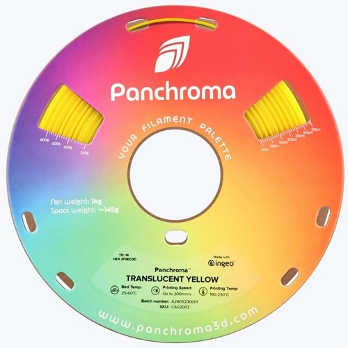Panchroma PLA Translucent Filament Sarı
